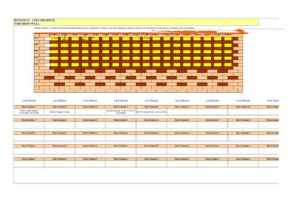 BINNAWAY COLUMBARIUM NORTHERN WALL General Conditions: (1) plaque to be made from durable material eg: brass or aluminium, (2) plaque to cover entire opening, (3) plaque to extend no more than 25mm over each edge of the 