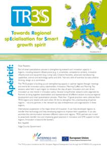Towards Regional spEcialisation for Smart growth spirit Apéritif: