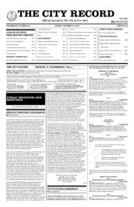 SUPPLEMENT TO THE CITY RECORD THE CITY COUNCIL-STATED MEETING OF MONDAY, SEPTEMBER 24, [removed]PAGES  THE CITY RECORD Official Journal of The City of New York VOLUME CXL NUMBER 207