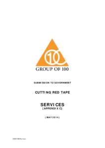 G100 Submission - Cutting Red Tape - Services - May 2014