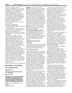 [removed]Federal Register / Vol. 73, No[removed]Thursday, May 1, [removed]Rules and Regulations February 10, 2008, Contractor I contributes $700,000 in cash to satisfy