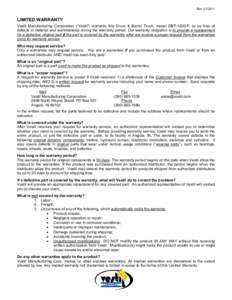 Contract law / Warranty / Implied warranty