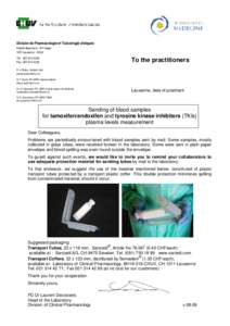 Venipuncture / University Hospital of Lausanne / Lausanne / Fax / Cantons of Switzerland / Technology / Hematology