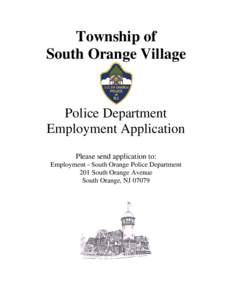 Recruitment / New Jersey / Application for employment / South Orange /  New Jersey / Orange / Social Security / Employment / Essex County /  New Jersey / Geography of New Jersey