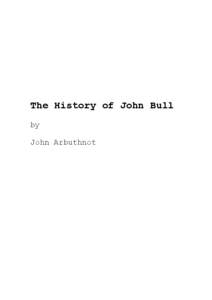 The History of John Bull by John Arbuthnot