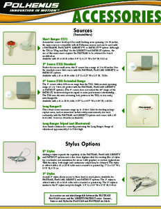 ACCESSORIES Sources (Transmitters) Short Ranger (TX1)