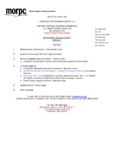 NOTICE OF A MEETING TRANSPORTATION ADVISORY COMMITTEE MID-OHIO REGIONAL PLANNING COMMISSION 111 LIBERTY STREET, SUITE 100 COLUMBUS, OHIO SCIOTO CONFERENCE ROOM