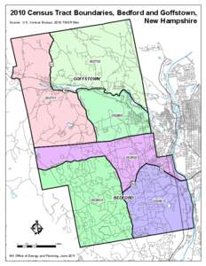 2010 Census Tract Boundaries, Bedford and Goffstown, New Hampshire Source: U.S. Census Bureau, 2010 TIGER files[removed]