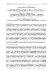 38th EPS Conference on Plasma PhysicsP5.112 I-mode studies at ASDEX upgrade F. Ryter1 , R.M. McDermott1, T. P¨utterich1 , J. Vicente2 , E. Viezzer1 , E. Wolfrum1,