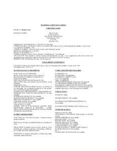 MATERIAL SAFETY DATA SHEET I IDENTIFICATION PRODUCT: Domoic Acid