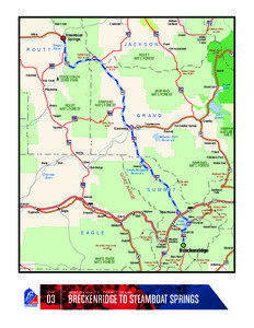 Mountain passes of Colorado / U.S. Route 40 / Rabbit Ears Pass / Stagecoach State Park / Willow Creek / Berthoud Pass / Muddy Pass / Gore Pass / Williams Fork / Colorado counties / Geography of Colorado / Colorado