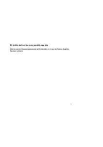 El brillo del sol se nos perdió ese día Informe sobre el impacto psicosocial del feminicidio en el caso de Paloma Angélica Escobar Ledezma 1   