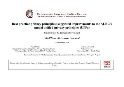 Data privacy / Computer law / Internet privacy / Personally identifiable information / Legal aspects of computing / Surveillance / Medical privacy / Ethics / Privacy / Law