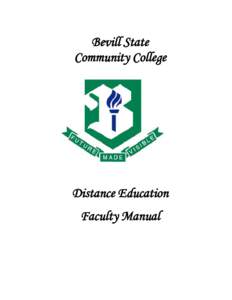 Bevill State Community College Distance Education Faculty Manual