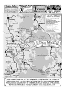 States and territories of Australia / Yungaburra /  Queensland / Atherton Tableland / Lake Tinaroo / Lake Eacham / Curtain Fig Tree / Millaa Millaa /  Queensland / Mareeba /  Queensland / Seven Sisters / Far North Queensland / Geography of Australia / Geography of Queensland