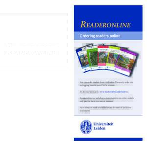 New titles are made available before the start of each new school year. READERONLINE Online readers bestellen
