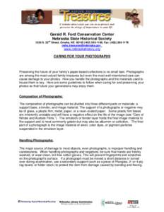 Gerald R. Ford Conservation Center Nebraska State Historical Society 1326 S. 32nd Street, Omaha, NE[removed]1180, Fax: ([removed]removed]