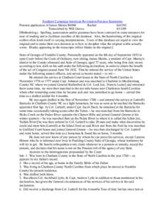 Southern Campaign American Revolution Pension Statements Pension application of James Martin R6968 Rachel fn41NC Transcribed by Will Graves[removed]