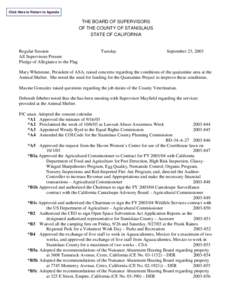 September 23, [removed]Board of Supervisors Minutes