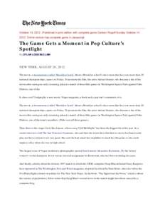 Microsoft Word - Rogoff Carlseon in Dylan McClain on chess October[removed]