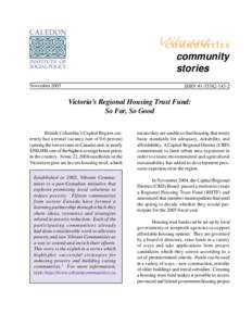 community stories November 2005 ISBN #[removed]