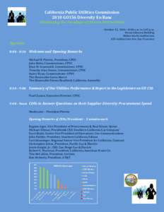 Energy in the United States / Business / Sunrise Powerlink / California Public Utilities Commission / Supplier diversity / Pacific Gas and Electric Company