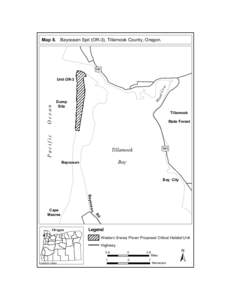 Map 8. Bayocean Spit (OR-3), Tillamook County, Oregon.  £ ¤ 101