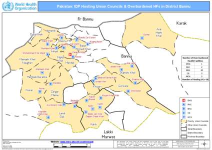 Pakistan: IDP Hosting Union Councils & Overburdened HFs in District Bannu  Fr Bannu Daud Shah  Amandi