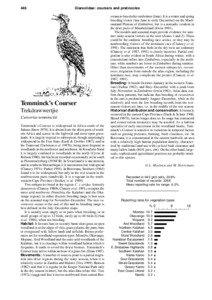 446  Glareolidae: coursers and pratincoles