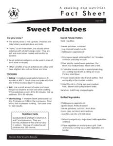 factsheet vegetables-sweet potatoes.indd