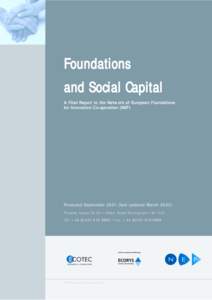 Foundations and Social Capital A Final Report to the Network of European Foundations for Innovative Co-operation (NEF)  Produced September[removed]last updated March 2002)