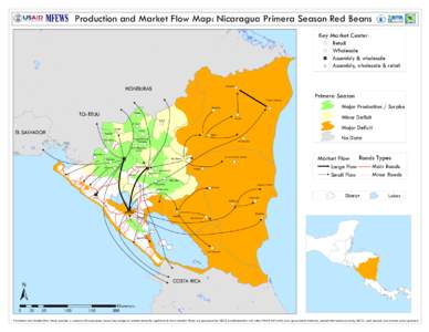Production and Market Flow Map: Nicaragua Primera Season Red Beans  Puerto Barrios  Key Market Center