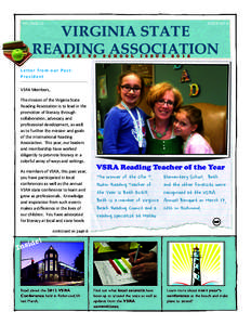 VSRA Back to School Edition 2012 Newsletter