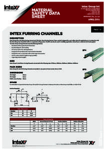 Intex Group Int.  GROUP MATERIAL SAFETY DATA