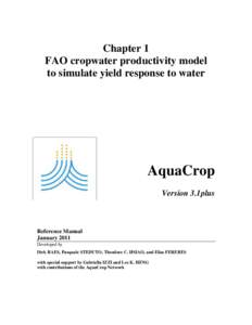 Environment / Evapotranspiration / Penman–Monteith equation / Crop coefficient / Transpiration / Infiltration / Soil / Agriculture / Groundwater recharge / Hydrology / Water / Earth