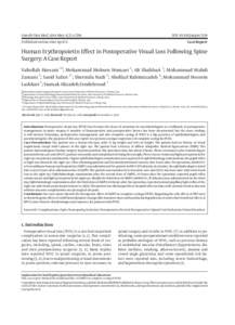 Blindness / Anesthesia / Posterior ischemic optic neuropathy / General anaesthesia / Optic neuropathy / Glaucoma / Perioperative / Ocular ischemic syndrome / Neuroprotection / Medicine / Health / Ophthalmology