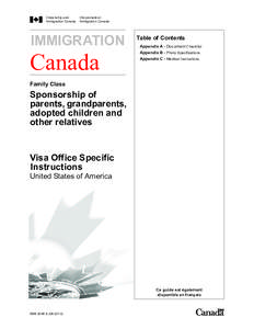 Family Class - Visa Office Specific Instructions - Buffalo