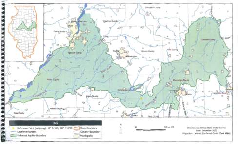 Mahomet Aquifer, Sole Source Aquifer Boundary Map