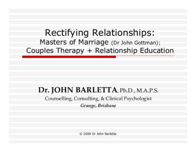 Microsoft PowerPoint - Couples Gottman [Compatibility Mode]