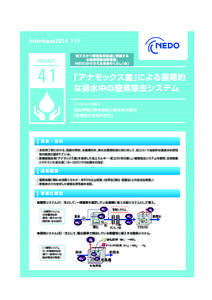 Nanotech リーフレット / 「ささえる _ アクア」Ａ4_ 両面 No.41_ 高効率難分解性物質分解技術の開発「新機能生物利用技術」 _ 英語 41