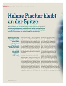 08_10_dossier_Quartal_mw45:08 Seite 8  dossier quartalsauswertung Helene Fischer bleibt an der Spitze