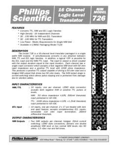 Phillips Scientific 16 Channel Logic Level Translator