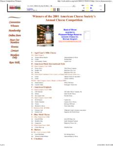 Cheese Competition Winners  1 of 4 http://web.archive.org/webhttp://www.cheesesociety.o...