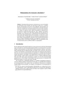 Theoretical computer science / Formal methods / Logic in computer science / Bisimulation / Applied mathematics / Mathematics / Scheduling / Transition system / -calculus