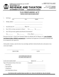 Guam / Tax preparation / Geography of Oceania / Oceania / Taxation in the United States / Government of Guam / Ray Tenorio