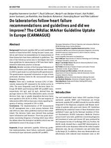 DOI[removed]cclm[removed]      Clin Chem Lab Med 2013; 51(6): 1301–1306  Angelika Hammerer-Lerchera,*, Paul Collinsona, Marja P. van Dieijen-Vissera, Kari Pulkkia, Janne Suvisaari, Jan Ravkilde, Ana Stavlj