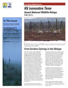 U.S. Fish & Wildlife Service  Kk’oonootne Tene Kanuti National Wildlife Refuge Fall 2012