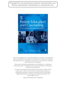 Expressions of dominance / Social psychology / Physicians / Health insurance / Gender role / Primary care physician / Patient education / Health / Medicine / Nonverbal communication