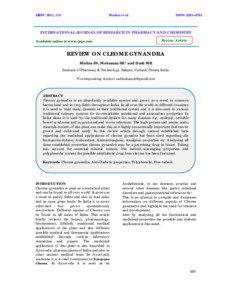 Anatomy / Cleome / Epidermis / Proanthocyanidin / Flavonoid / Leaf / Cleomaceae / Biology / Botany