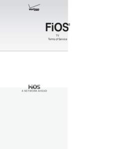 FiOS  ® TV Terms of Service